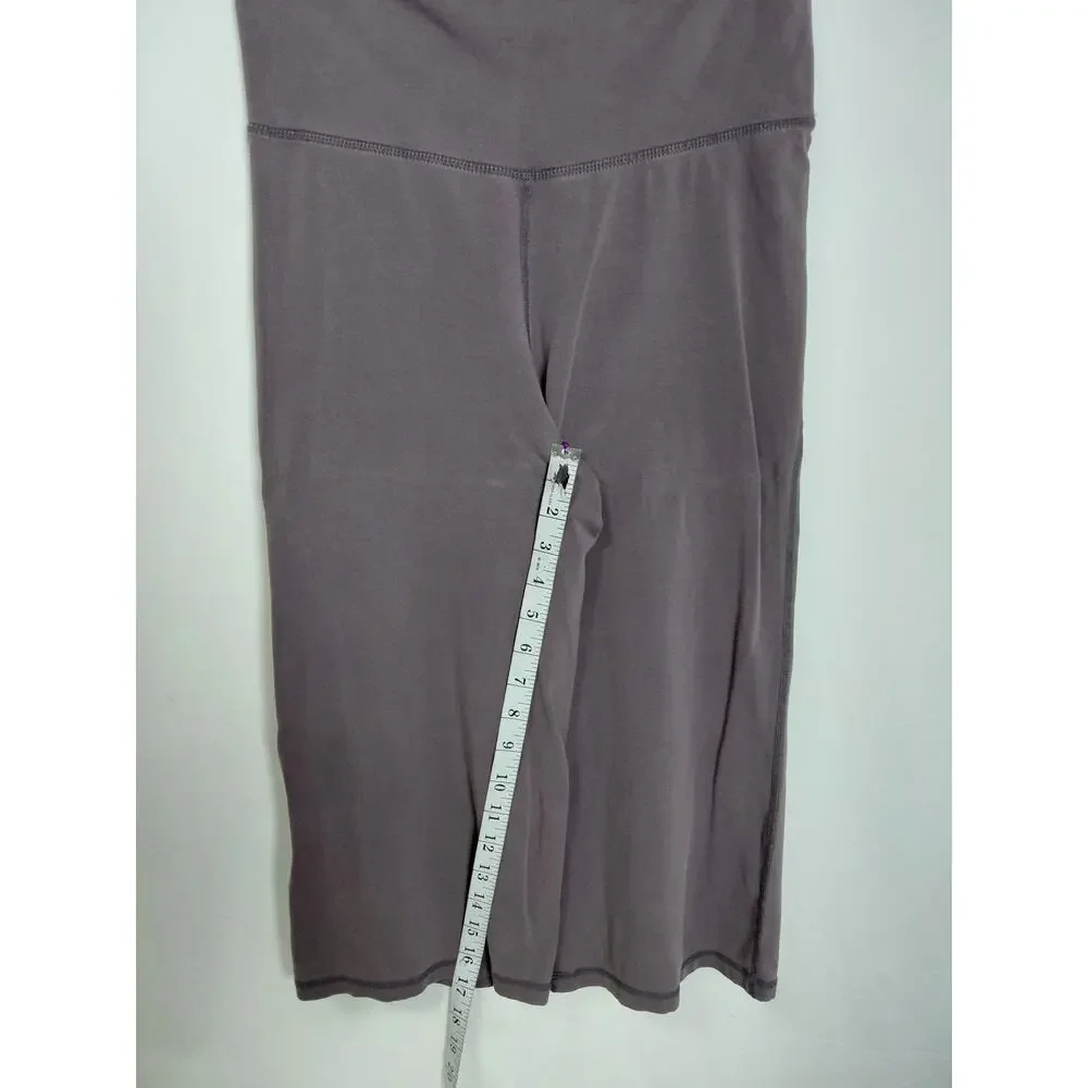 Lululemon Back High Rise Cropped Activewear Pants Women See Measurements